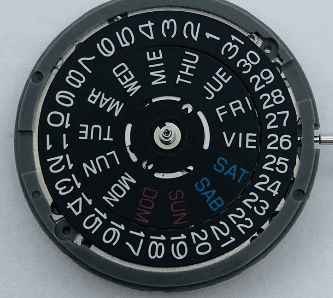 Seiko NH36 cu Dată și Ziua Săptămânii